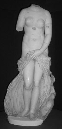 The statue of the Landolina Venus, in the Paolo Orsi Museum in Syracuse