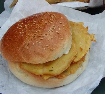 Sicilian bread with panelle