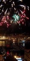 Saint Lucy's day fireworks